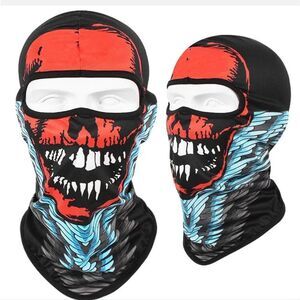 Tactical Skull Ghost Printed Full Face Mask Balaclava Halloween Ski Motorcycle